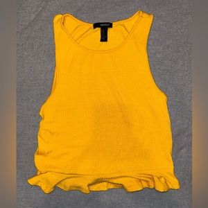 Yellow Forever 21 Tank Top